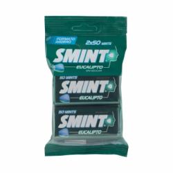 Caramelos sabor eucalipto Smint sin gluten pack de 2 paquetes de 50 ud.