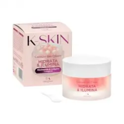Crema facial gel Hidrata & Ilumina K-Skin con cápsulas de niacinamida y colágeno