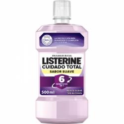 Enjuague bucal sabor menta suave sin alcohol Cuidado Total Listerine 500 ml.