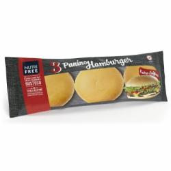 Pan de hamburguesa Nutrifree sin gluten sin lactosa 3 ud.