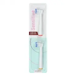 Recambios cepillo dental eléctrico Sensitive Deliplus Paquete 2 ud