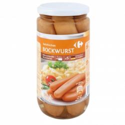 Salchichas alemanas Bockwurst Carrefour 250 g.