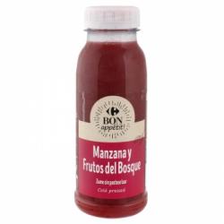 Zumo de manzana y frutos del bosque Carrefour botella 25 cl.