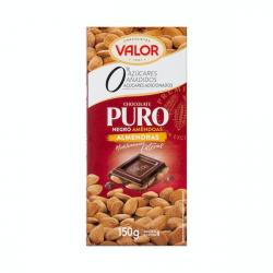 Chocolate negro Valor puro almendras enteras Tableta 0.15 kg