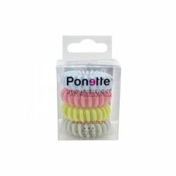 Coletero invisible pequeño multicolor Ponette 4 ud.