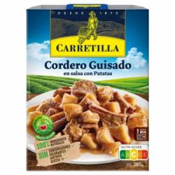 Cordero guisado en salsa con patatas Carretilla sin gluten 285 g.