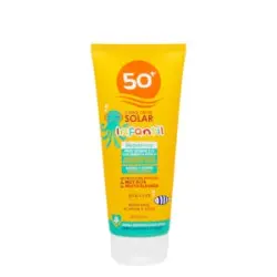 Crema protección solar infantil FPS 50+ Deliplus para pieles sensibles y atópicas Bote 0.2 100 ml