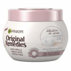 Mascarilla capilar hidratante protectora Delicatesse de Avena para cuero cabelludo sensible Original Remedies Garnier 300 ml.