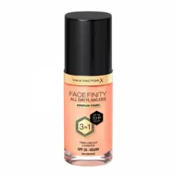 Base maquillaje líquida Facefinity All Day Flawless 3 In 1 SPF20 no C80 Bronze Max Factor 1 ud.