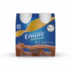Complemento nutricional chocolate NutriVigor Ensure pack de 4 unidades de 220 ml.