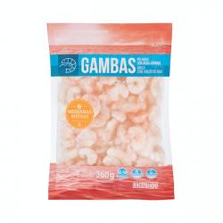 Gamba pelada cruda tamaño mediano Hacendado ultracongelada Paquete  kg