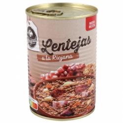 Lentejas a la riojana Carrefour 430 g.