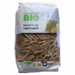 Macarrón integral ecológico Carrefour Bio 500 g.