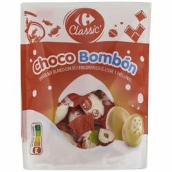 Mini huevos de chocolate blanco Classic Carrefour doy pack 200 g.