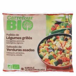 Salteado de verduras asadas ecológico Carrefour Bio 600 g.