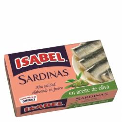 Sardinas en aceite de oliva Isabel 115 g.
