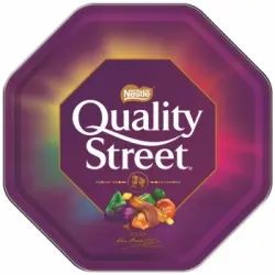 Surtido de bombones de chocolate Nestlé Quality Street lata de 2,5 kg.