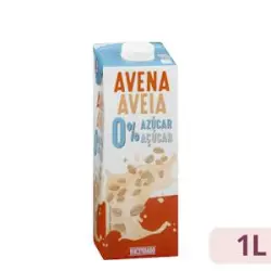 Bebida de avena Hacendado 0% azúcar Brick 1 L