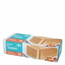 Bloque de helado de turrón Carrefour 520 g.