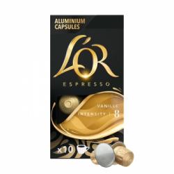 Café espresso vainilla en cápsulas L'Or compatible con Nespresso 10 ud.