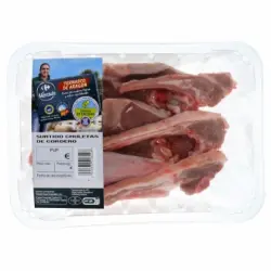 Chuletas de cordero Ternasco de Aragón 500 g aprox