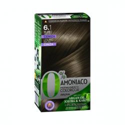 Coloración permanente 6.1 rubio oscuro ceniza Deliplus 0% amoníaco Caja 1 ud