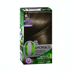 Coloración permanente 6.1 rubio oscuro ceniza Deliplus 0% amoníaco Caja 1 ud