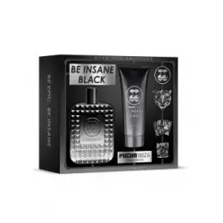 Estuche Pacha Be Insane Black: agua de colonia 100 ml y balsamo after shave 75 ml.