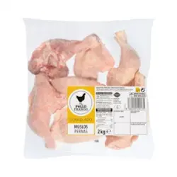 Muslos de pollo congelado