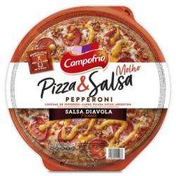 Pizza pepperoni con salsa diávolo picante Pizza & Salsa Campofrío 345 g.
