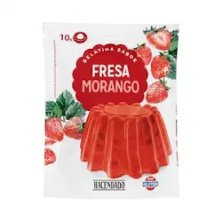 Preparado en polvo gelatina fresa Hacendado