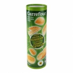 Aperitivo de patata sabor crema agria y cebolla Dipster Carrefour 175 g.