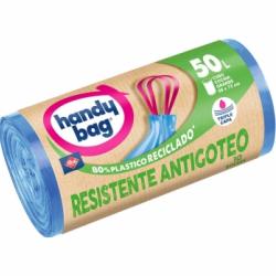 Bolsas de Basura Antigoteo 80% Reciclado Handy Bag 50l 10 ud
