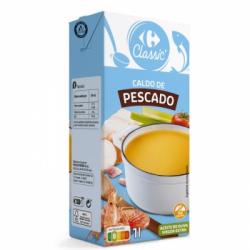 Caldo de pescado Carrefour sin gluten 1 l.