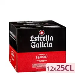 Cerveza Estrella Galicia 12 botellines X 250 ml
