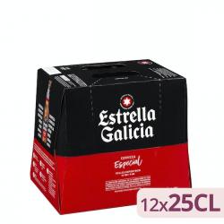 Cerveza Estrella Galicia 12 botellines X 250 ml