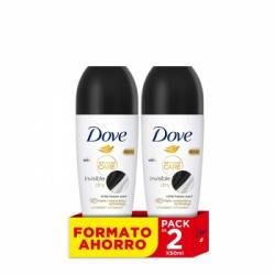 Desodorante roll-on Invisible Dry Advanced Care Dove pack de 2 unidades de 50 ml.