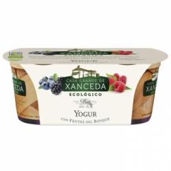 Yogur con frutas del bosque Ecológico Casa Grande Xanceda pack de 2 unidades de 125 g.