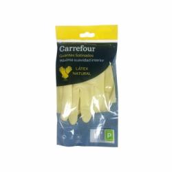 2 Guantes satinados de Látex Carrefour P - Amarillo