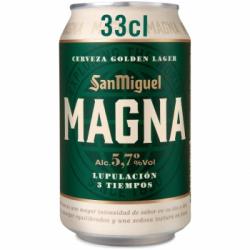 Cerveza San Miguel Magna golden large lata 33 cl.