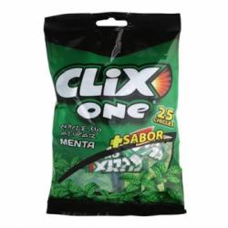 Chicles sabor menta Clix 25 ud.