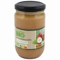 Crema de avellana ecológica Carrefour Bio sin gluten 290 g.