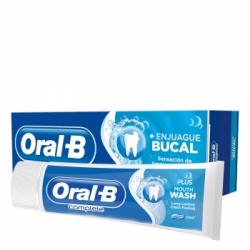 Dentífrico Complete con enjuague bucal + blanqueante Oral-B 75 ml.