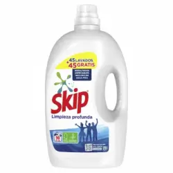 Detergente líquido limpieza profunda Skip 45 lavados.