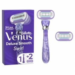 Maquinilla Venus Deluxe Smooth Swirl Gillette + Recambio 2 ud.