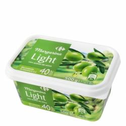 Margarina light con aceite de oliva Carrefour 500 g.