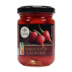 Pimientos rojos lágrima Extra Carrefour 85 g.