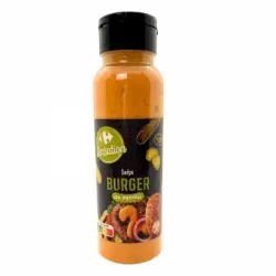 Salsa burguer con pepinillos Sensation Carrefour sin gluten bote 315 g.