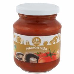 Salsa piamontesa Carrefour sin gluten 300 g.