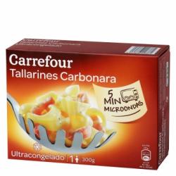 Tagliatelle carbonara Carrefour 300 g.